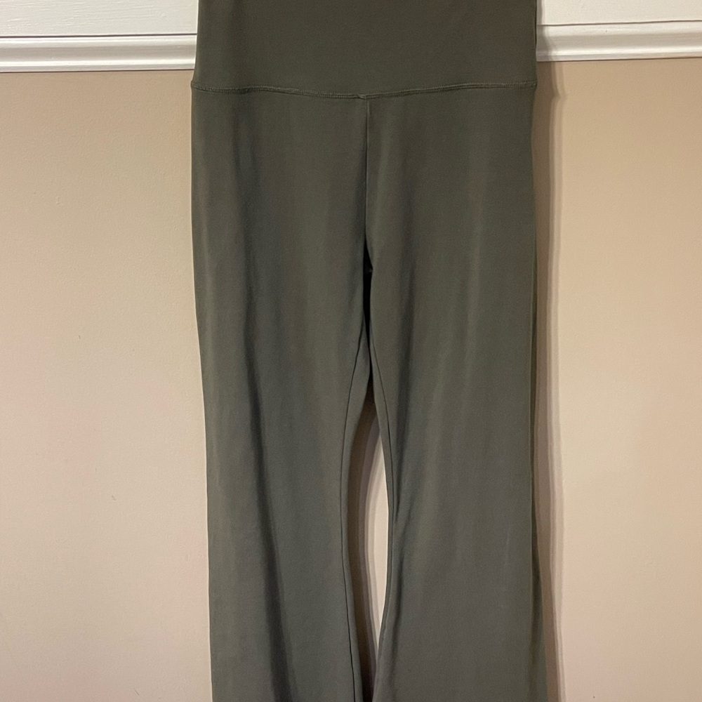 Aerie Green Boot Cut Flare Pants